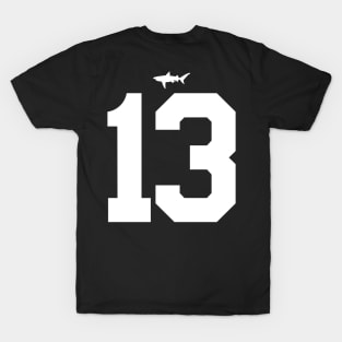 Willie Beamen Miami Sharks Jersey (Front/Back Print) T-Shirt